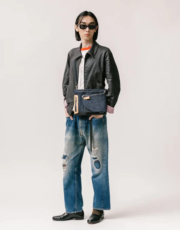 【FULLCOUNT x master-piece Collaboration Series】サコッシュ INDIGO