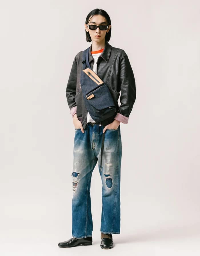 【FULLCOUNT x master-piece Collaboration Series】スリングバッグ INDIGO