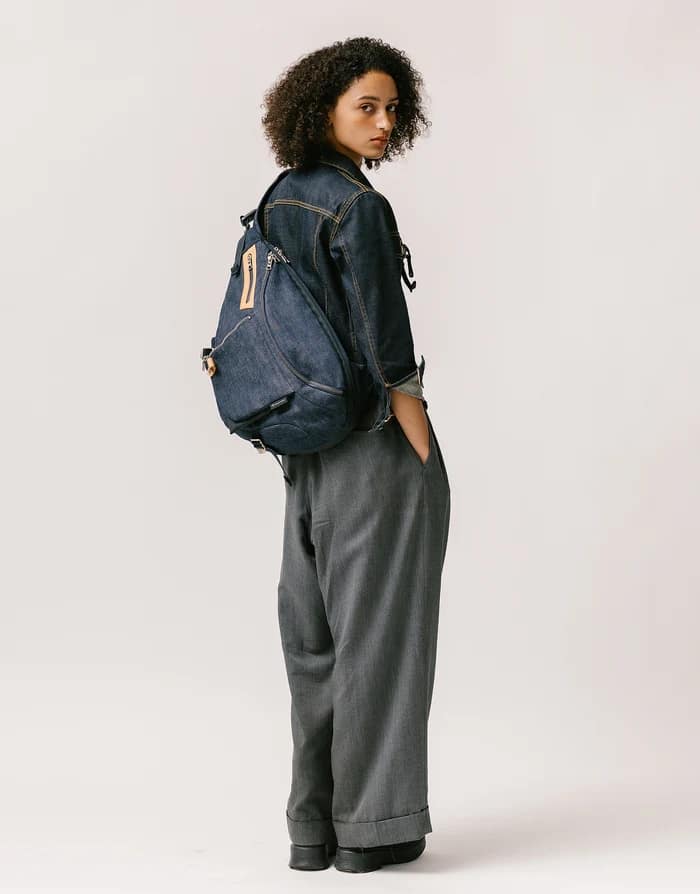 【FULLCOUNT x master-piece Collaboration Series】ワイドスリングバッグ INDIGO