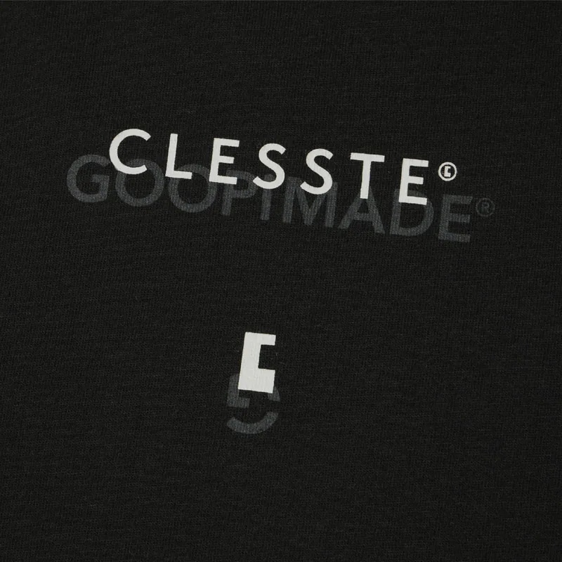 【GOOPiMADE】LOGO ARCHIVE TEE WITH DRAWSTRING FOR GOOPiMADE - BLACK BLACK 1