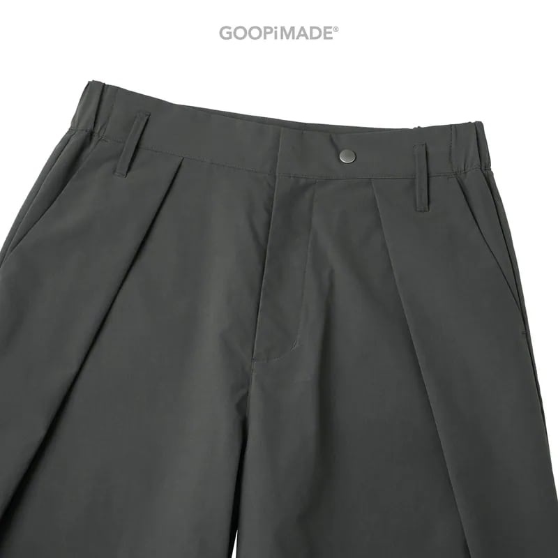 【GOOPiMADE】WX-P1 Zip-Extension Wide Trousers - Mocha Mocha 1