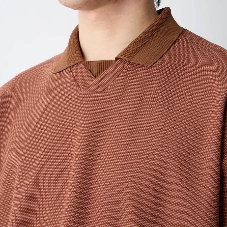 【White Mountaineering】POLO SHIRT (BROWN) BROWN 1