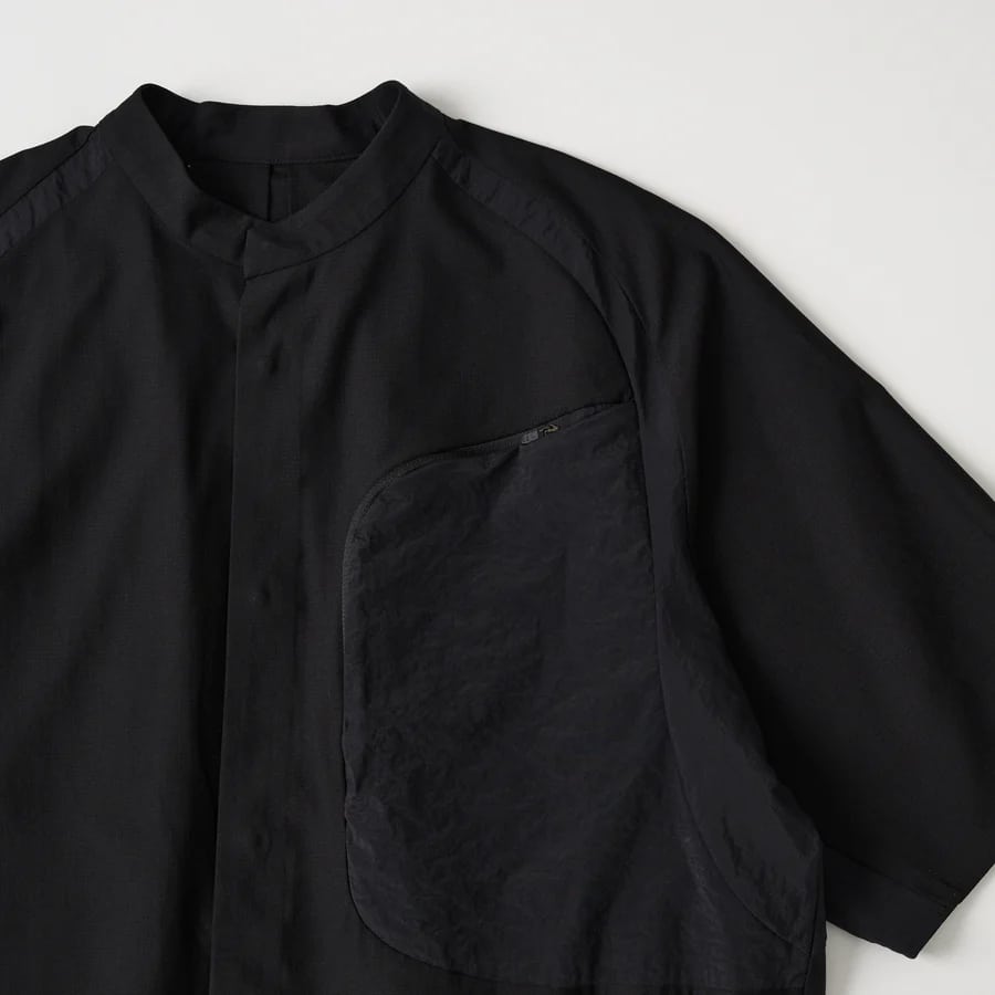 【White Mountaineering BLK】SHORT SLEEVE SHIRT (BLACK) BLACK 2