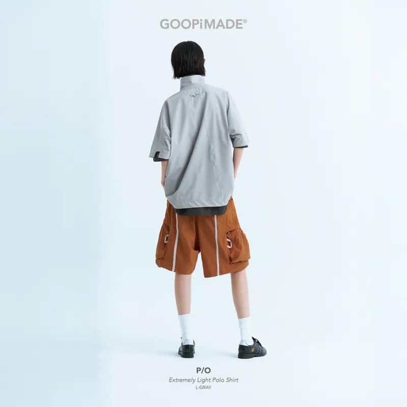 【GOOPiMADE】P/O - Extremely Light Polo Shirt - L-Gray L-Gray 1