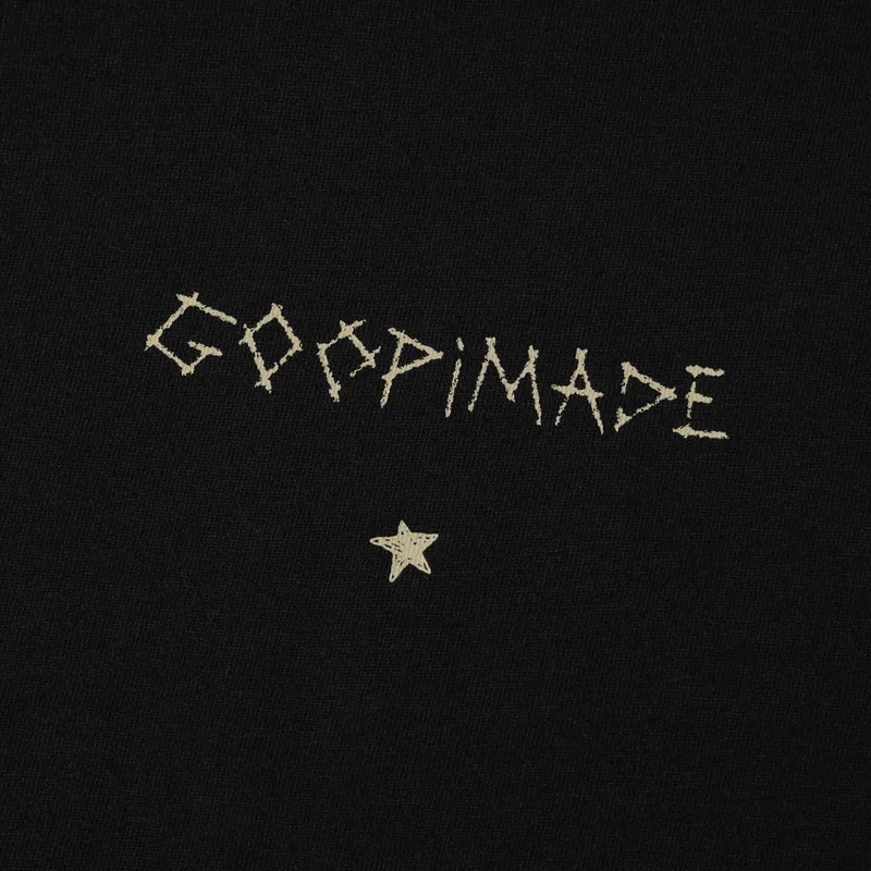 【GOOPIMADE】01T-SYNC STONE MOSS GRAPHIC TEE (BLACK) BLACK 1