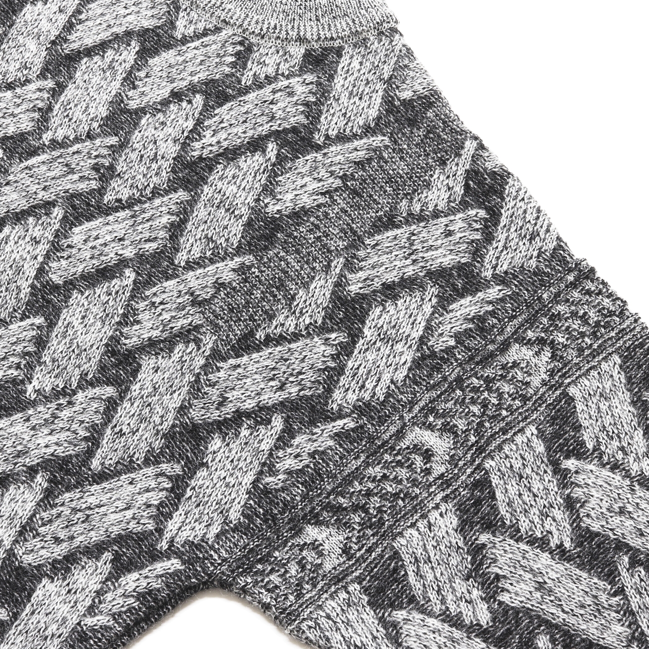 【YASHIKI】Ochiba mohair Knit (MIX-GRAY) MIX-GRAY 1