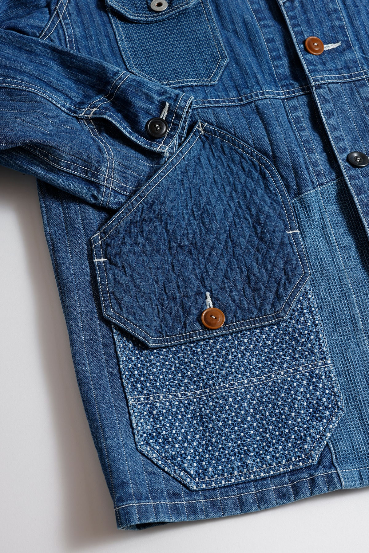 【FDMTL】COVERALLJACKET 3YR WASH SAX 2