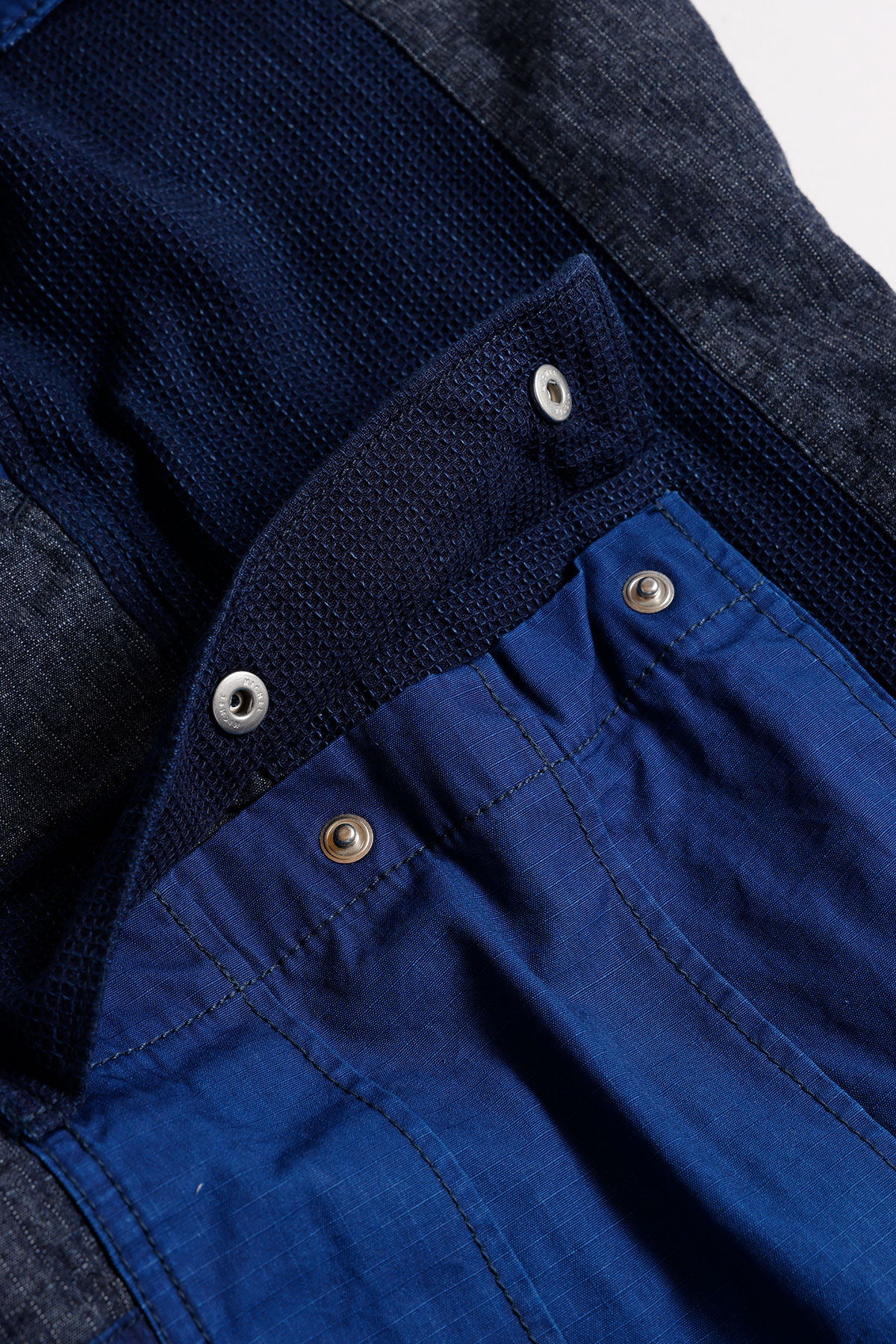 【FDMTL】PATCHWORK CARGO PANTS RINSE INDIGO 30