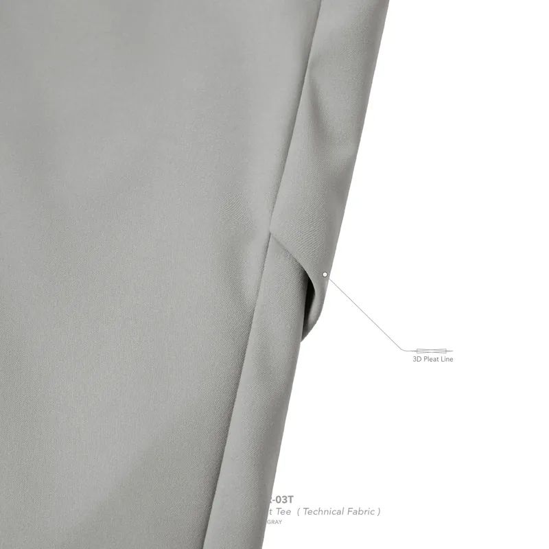 【GOOPiMADE】“WR-03T” THE NEW-Tech Pocket Tee (Technical Fabric) - Gray Gray 1