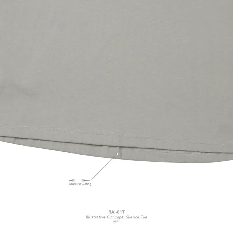 【GOOPiMADE】“RAi-01T” Illustrative Concept. Silence Tee - Gray Gray 1