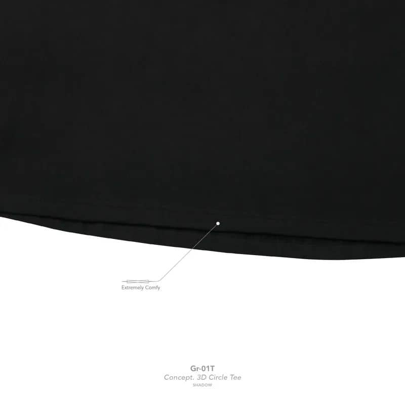【GOOPiMADE】"Gr-01T" Concept. 3D Circle Tee - Shadow Shadow 1