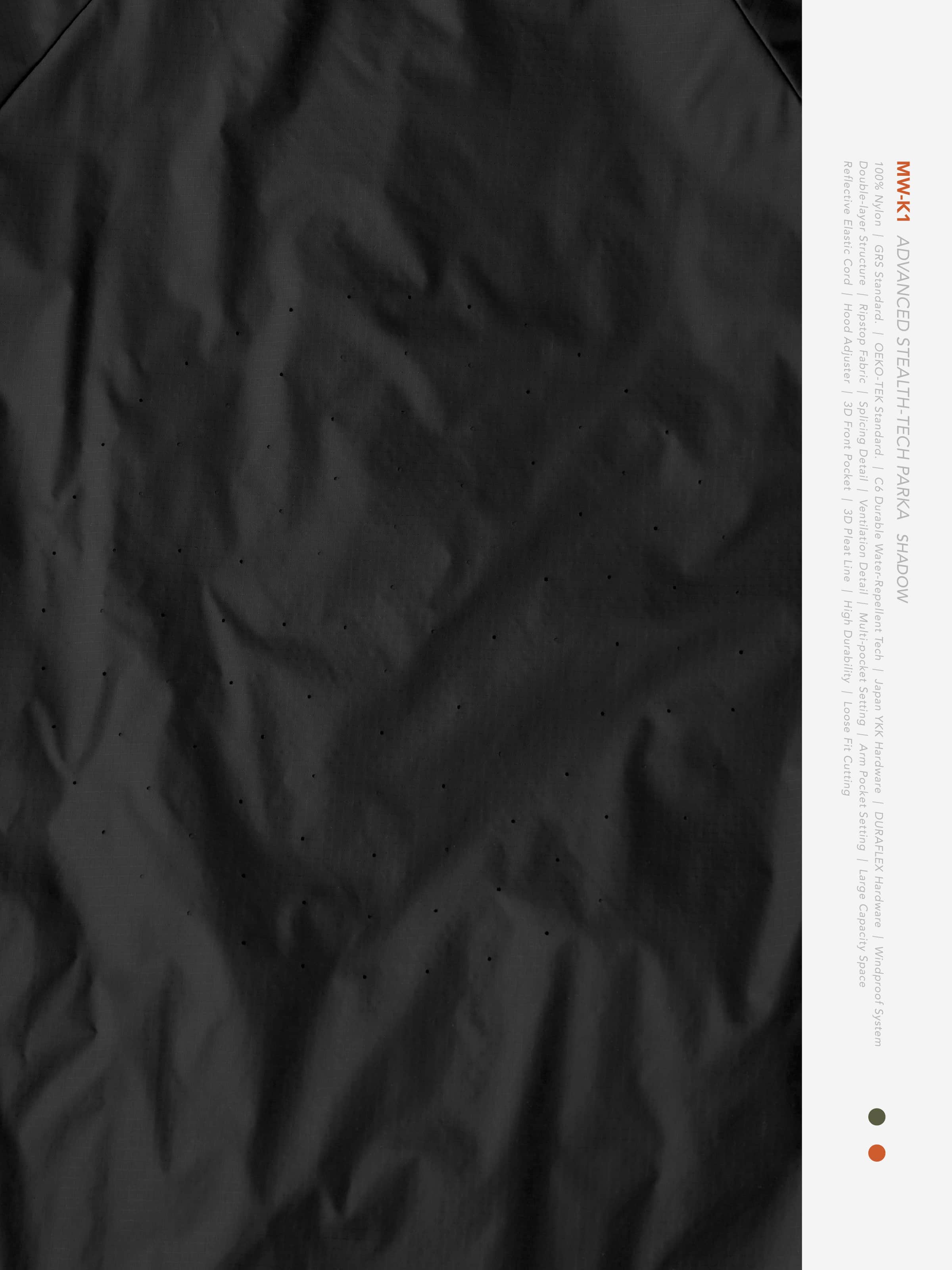 【GOOPiMADE × meanswhile】“MW-K1” Advanced Stealth-Tech PARKA(Shadow) Shadow 1