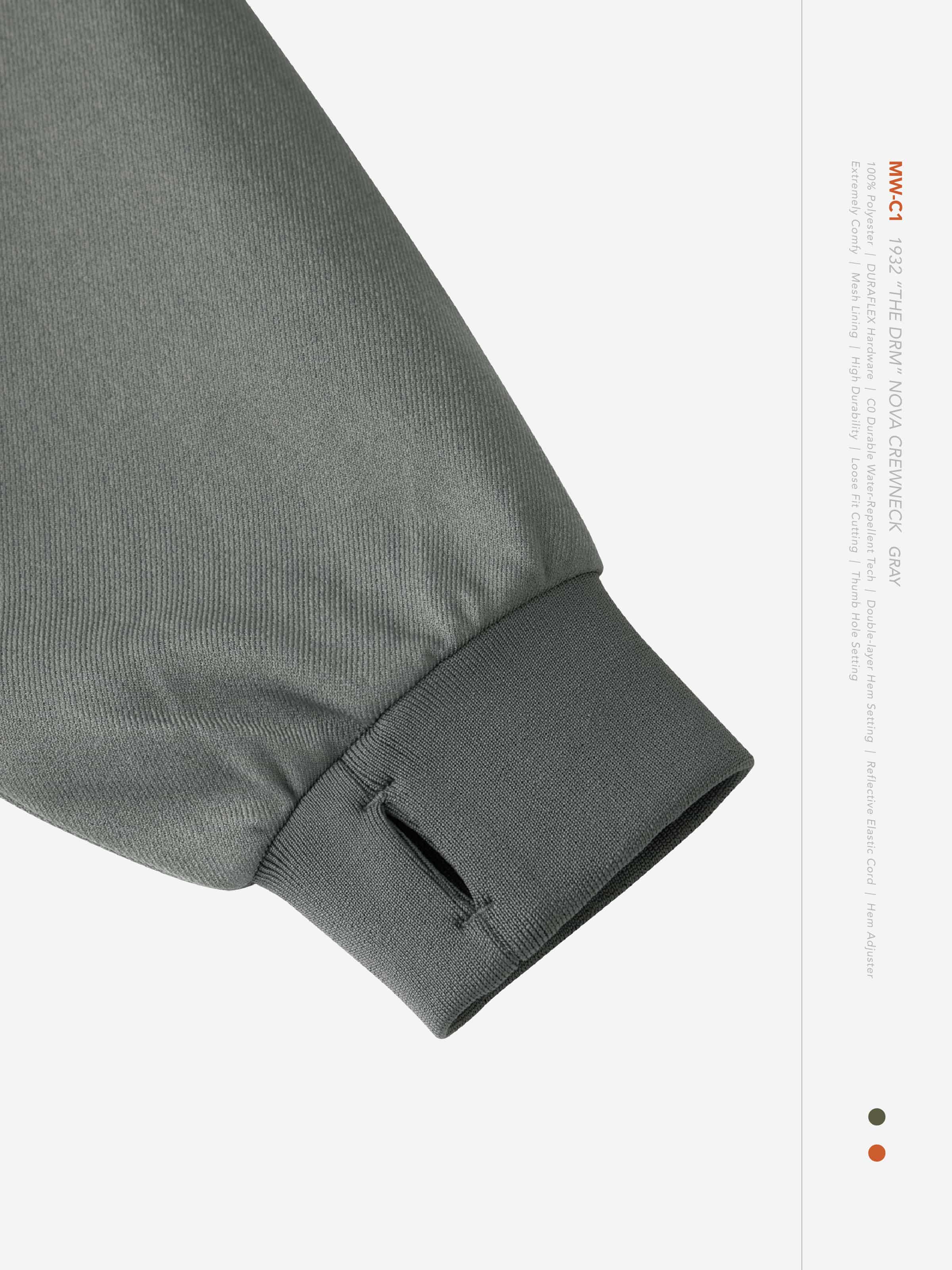  【GOOPiMADE×meanswhile】“MW-C1” 1932 “THE DRM” Nova Crewneck - Gray Gray 1