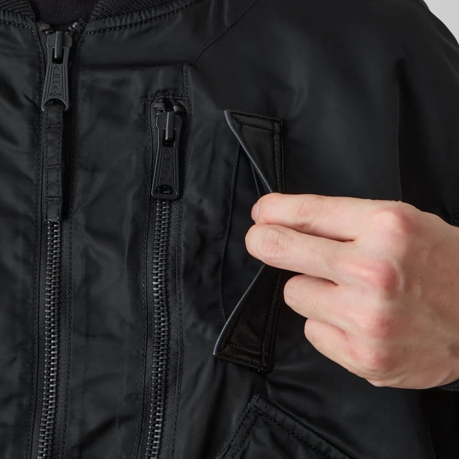 【White Mountaineering】WM × ALPHA INDUSTRIES MA-1 JACKET (BLACK) BLACK M