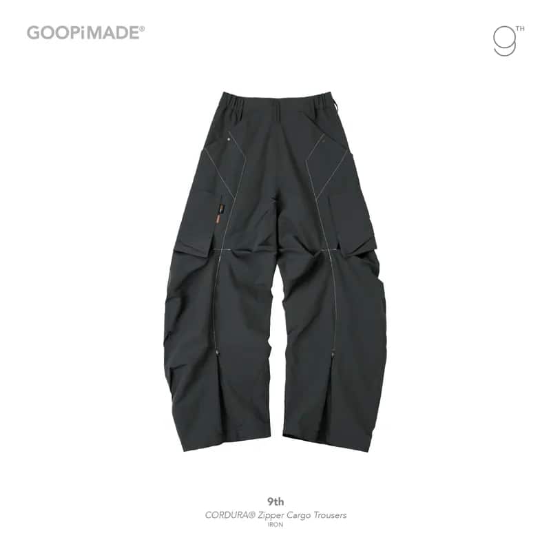 【GOOPiMADE】9th - CORDURA Zipper Cargo Trousers (Iron) Iron 1