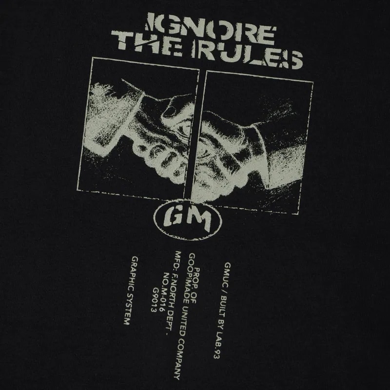 【GOOPiMADE】GRC-1 Visuallab Testing Tee - Black BLACK 1