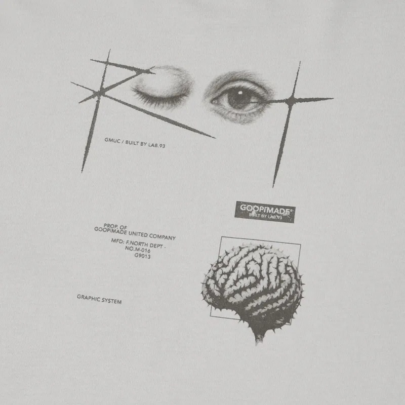  【GOOPiMADE】GRC-3 Mechanical Apple Graphic Tee(Ver. BOX) - GRAY GRAY 1