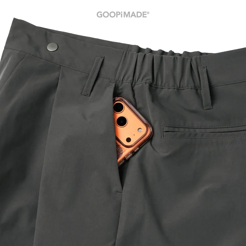 【GOOPiMADE】WX-P1 Zip-Extension Wide Trousers - Mocha Mocha 1