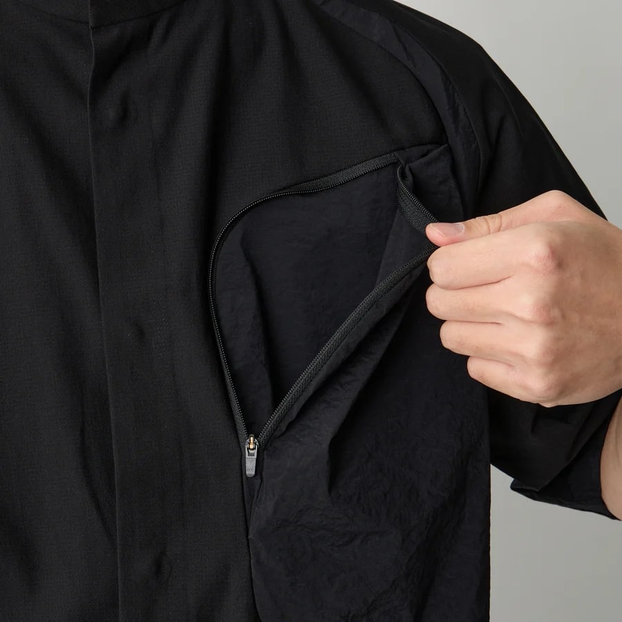 【White Mountaineering BLK】SHORT SLEEVE SHIRT (BLACK) BLACK 2