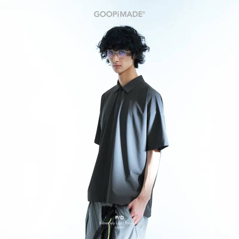 【GOOPiMADE】P/O - Extremely Light Polo Shirt - D-Gray D-Gray 1