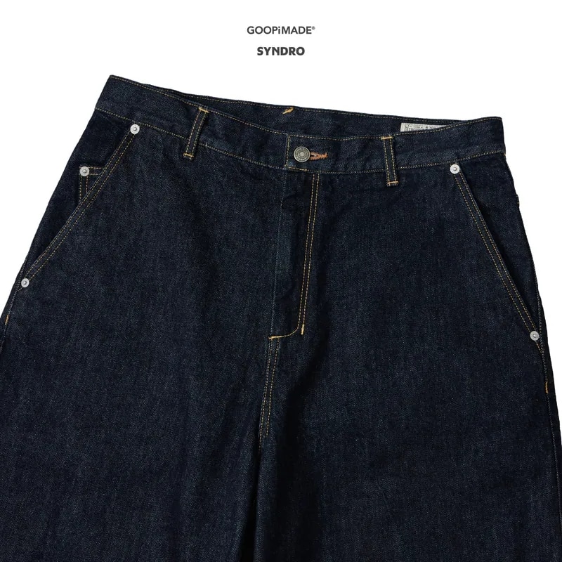 【GOOPiMADE】01P-SYNC ARK DECK LOOSE JEANS - ONE WASH INDIGO 0