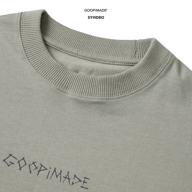   【GOOPIMADE】01T-SYNC STONE MOSS GRAPHIC TEE (BEIGE) BEIGE 1