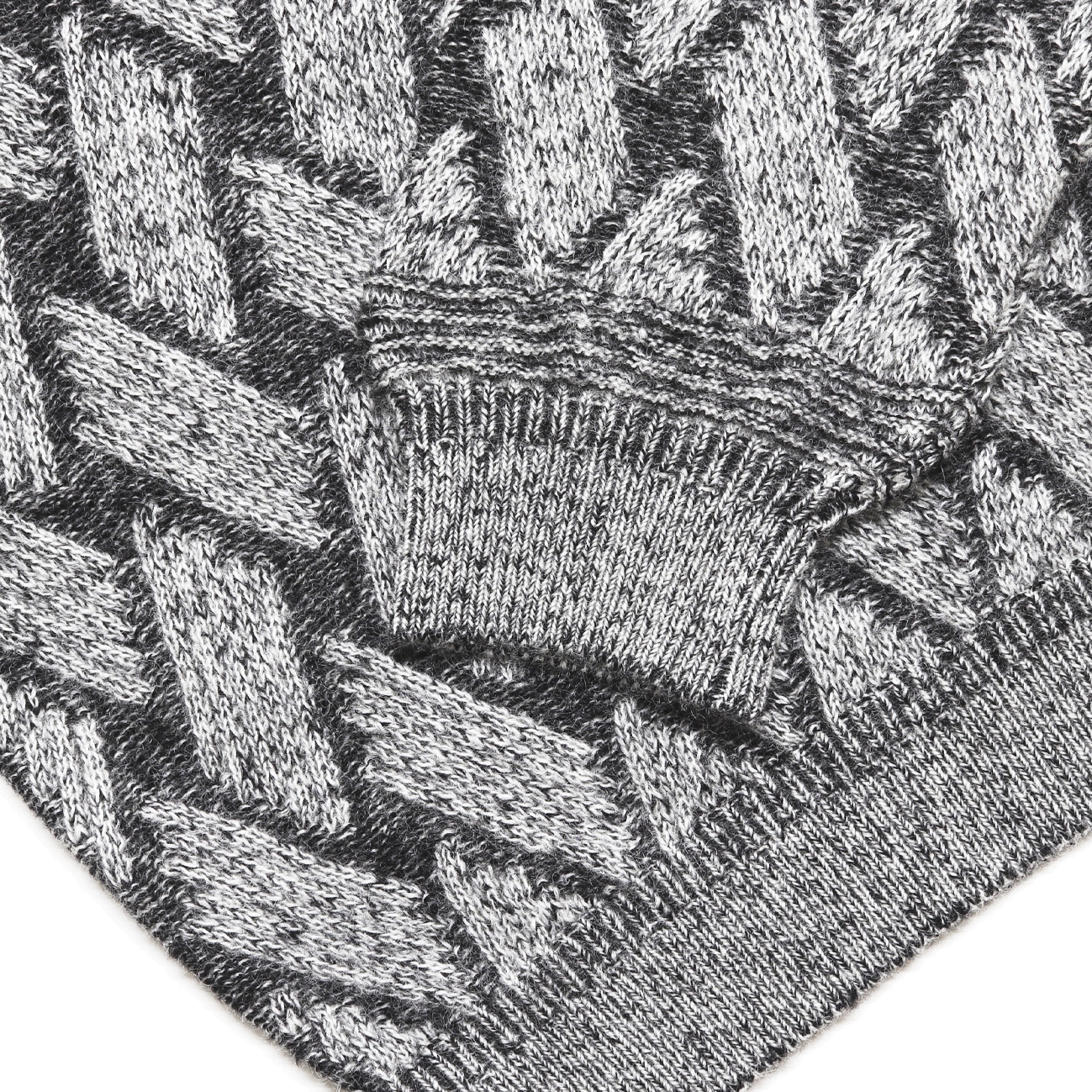 【YASHIKI】Ochiba mohair Knit (MIX-GRAY) MIX-GRAY 1
