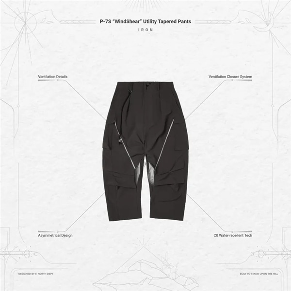 GOOPiMADE】P-7S WindShear UtilityTapered Pants(1 Iron