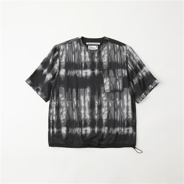 White Mountaineering】CAMO JACQUARD CREWNECK SHIRT(1 Black)｜ MSPC 