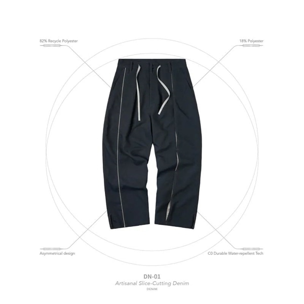 【GOOPiMADE】“DN-01” Artisanal Slice-Cutting Denim Denim 2