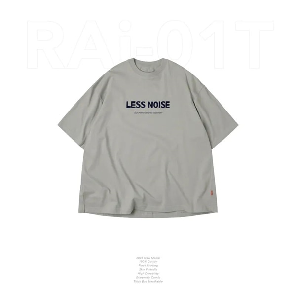 【GOOPiMADE】“RAi-01T” Illustrative Concept. Silence Tee - Gray Gray 1