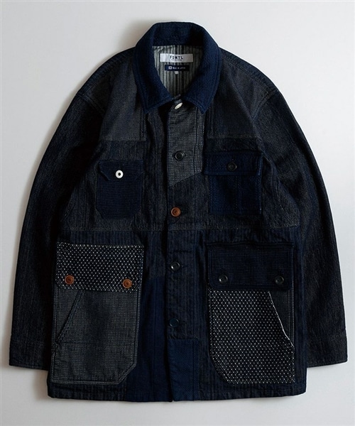 【FDMTL】COVERALL JACKET RINSE INDIGO 2