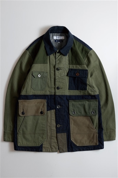 【FDMTL】COVERALL JACKET RINSE KHAKI 2