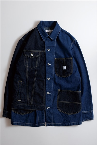  【FDMTL】THIRD JACKET COVERALL RINSE INDIGO 4