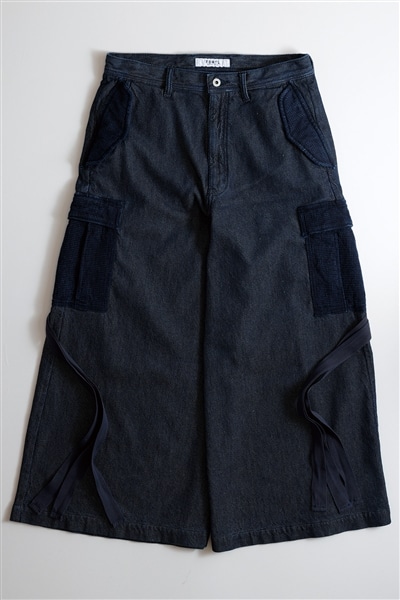 【FDMTL】HAKAMA CARGO PANTS RINSE INDIGO 32