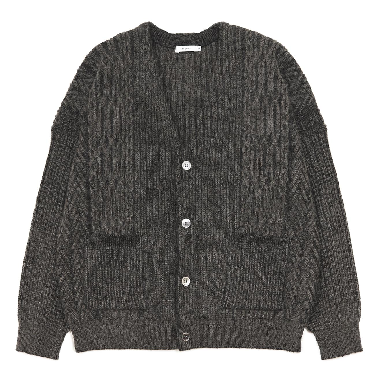 【YASHIKI】Sekkei mohair Cardigan (BROWN) BROWN 1