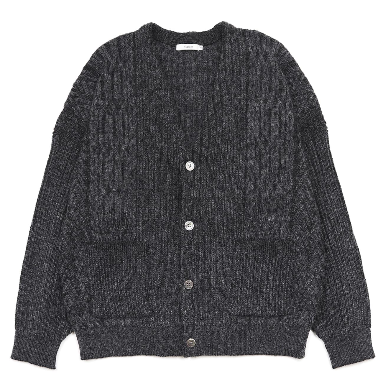 【YASHIKI】Sekkei mohair Cardigan (BLACK) BLACK 1