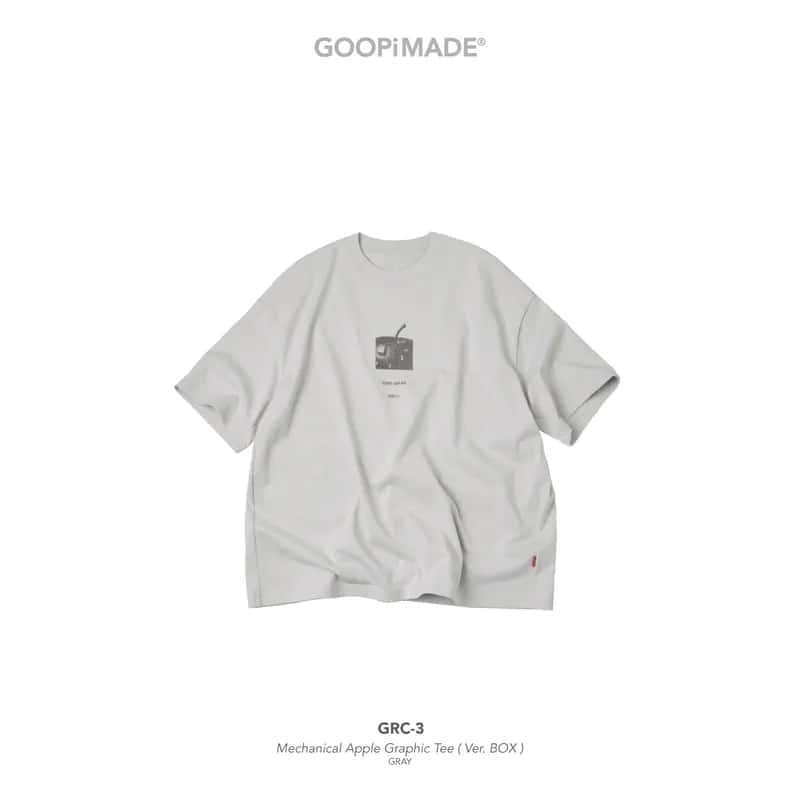  【GOOPiMADE】GRC-3 Mechanical Apple Graphic Tee(Ver. BOX) - GRAY GRAY 1