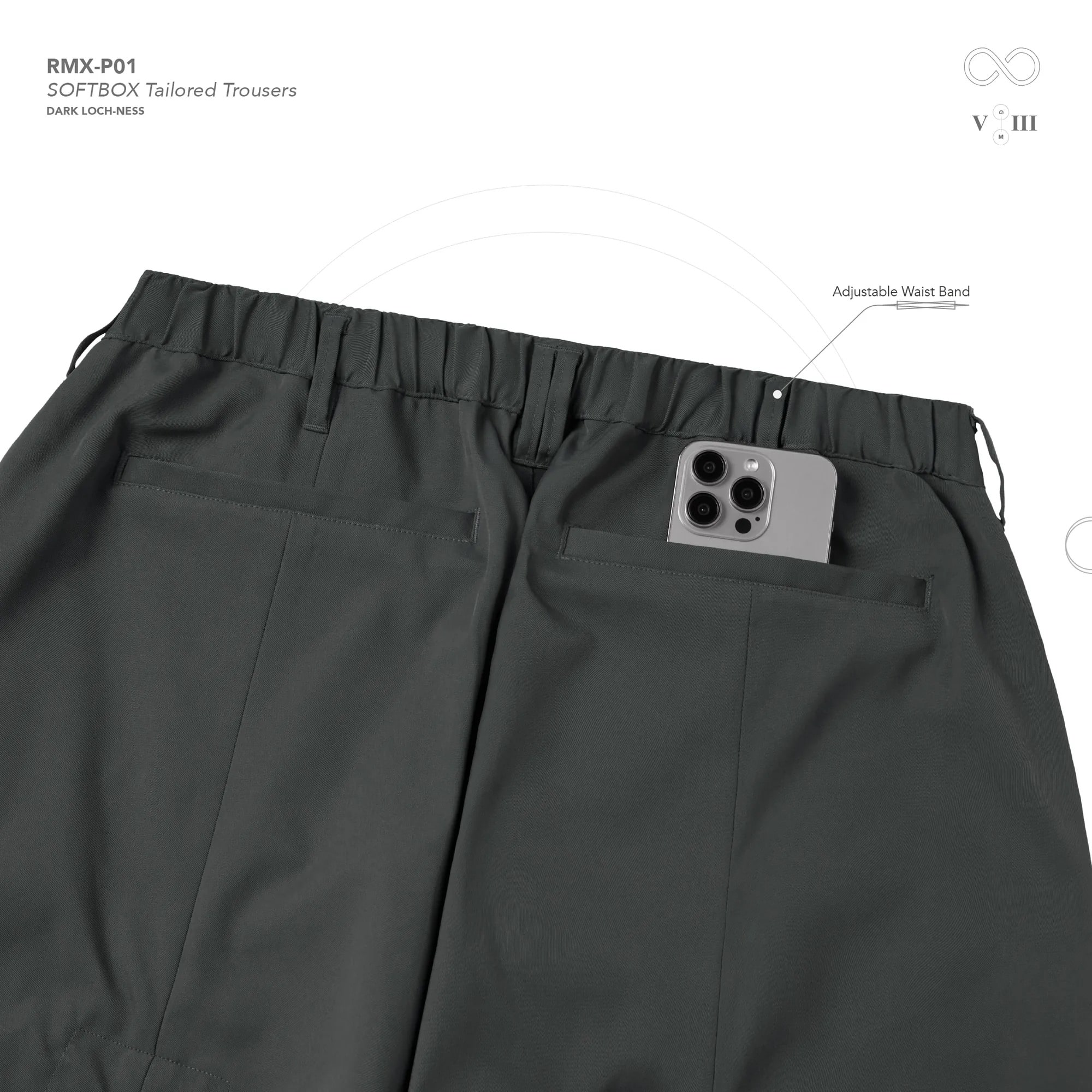 【GOOPiMADE】SOFTBOX Tailored Trousers Dark Loch-Ness 1