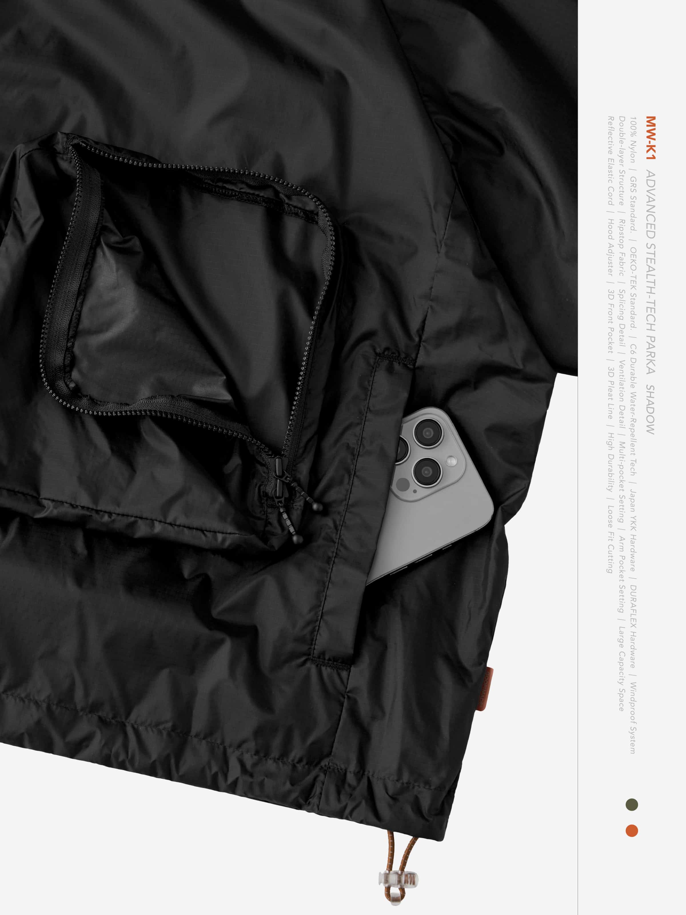 【GOOPiMADE × meanswhile】“MW-K1” Advanced Stealth-Tech PARKA(Shadow) Shadow 1
