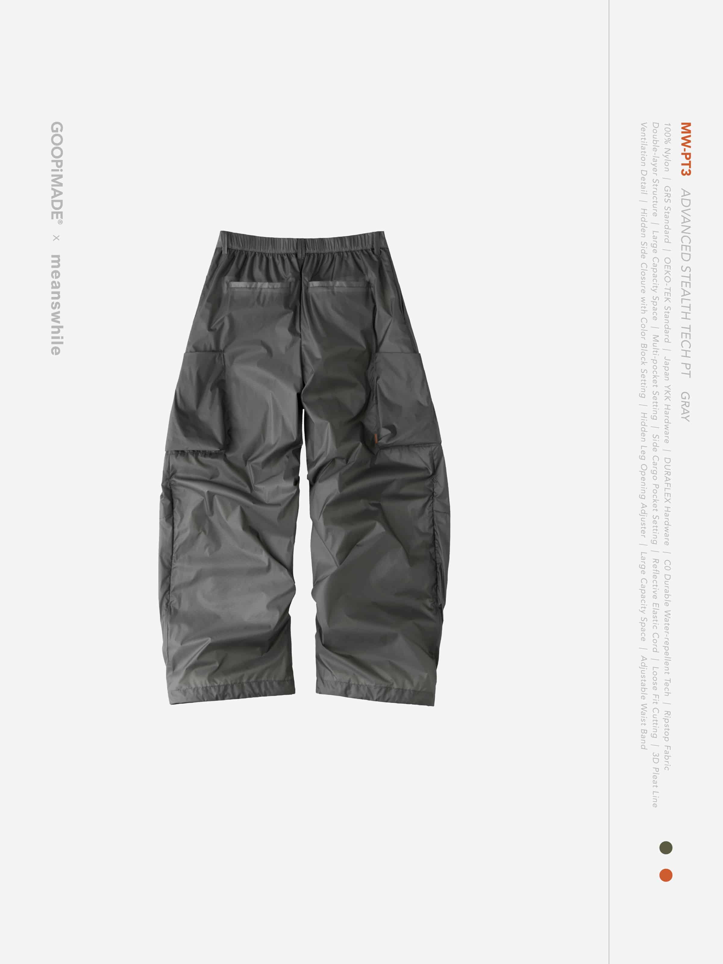 【GOOPiMADE×meanswhile】“MW-PT3” Advanced Stealth Tech PT - Gray Gray 1