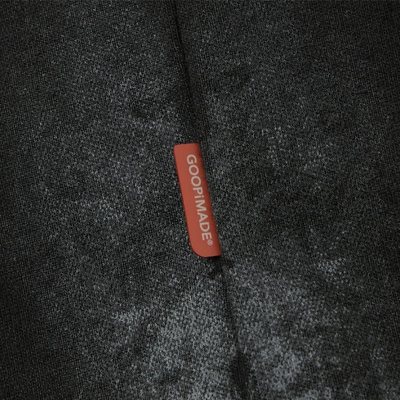 【GOOPiMADE】LOGO ARCHIVE TEE WITH DRAWSTRING FOR GOOPiMADE - BLACK BLACK 1
