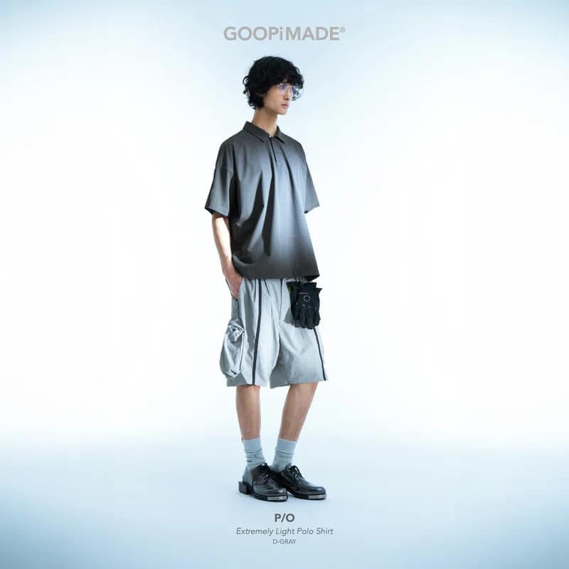 【GOOPiMADE】P/O - Extremely Light Polo Shirt - D-Gray D-Gray 1