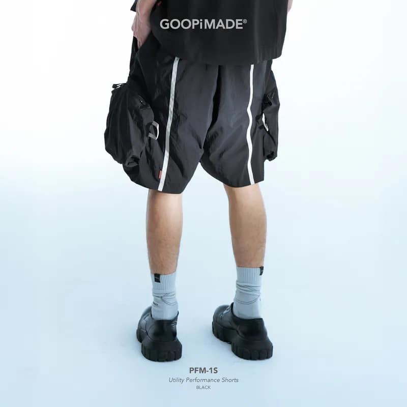 【GOOPiMADE】PFM-1S Utility Performance Shorts - Black Black 1