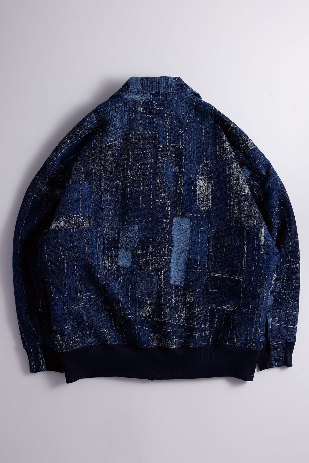 【FDMTL】BORO JAQUARD KIMONO JKT RINSE INDIGO 2