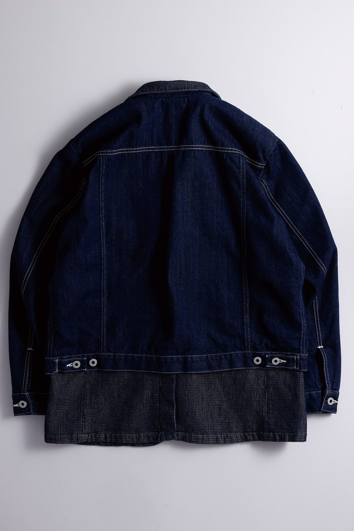 【FDMTL】PLEATS LAPEL JACKET RINSE INDIGO 2
