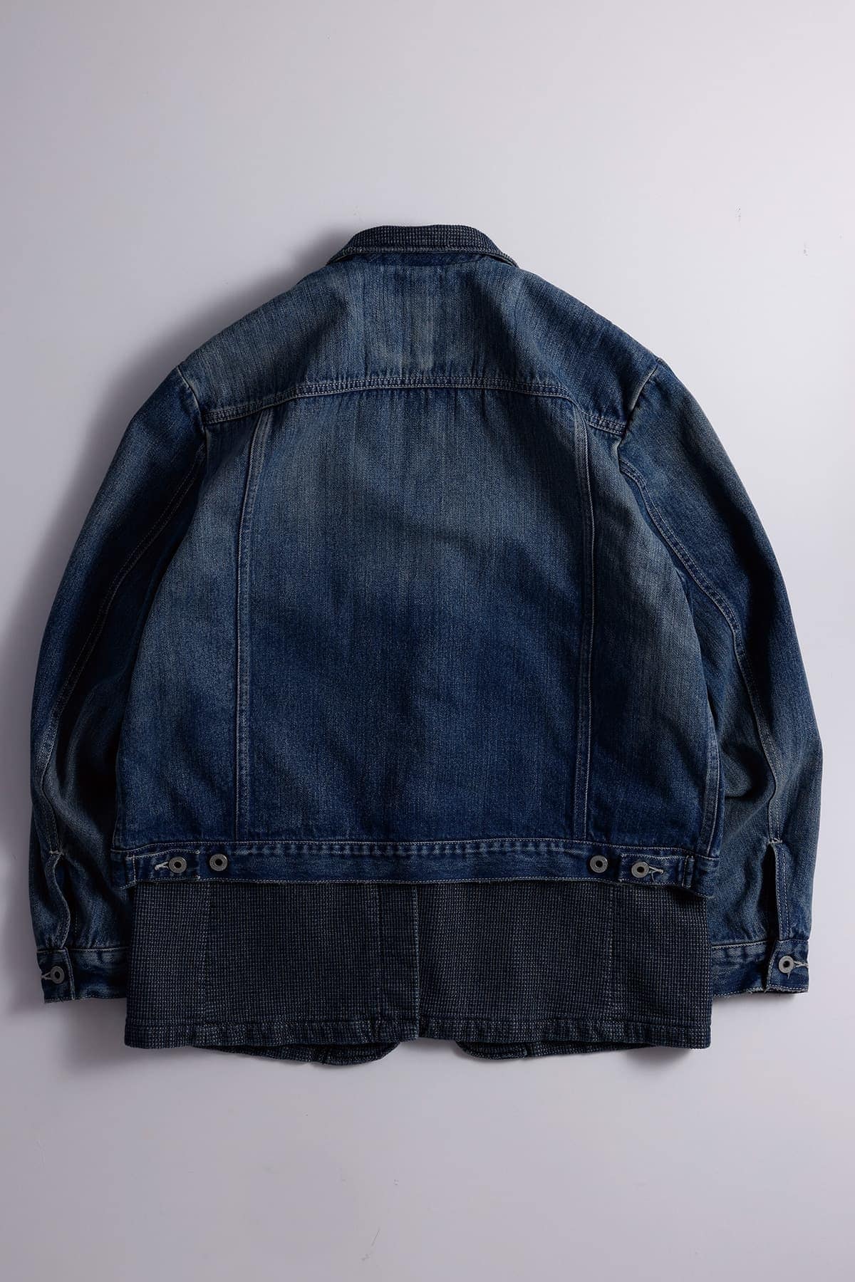 【FDMTL】PLEATS LAPEL JACKET 3YER WASH INDIGO 2