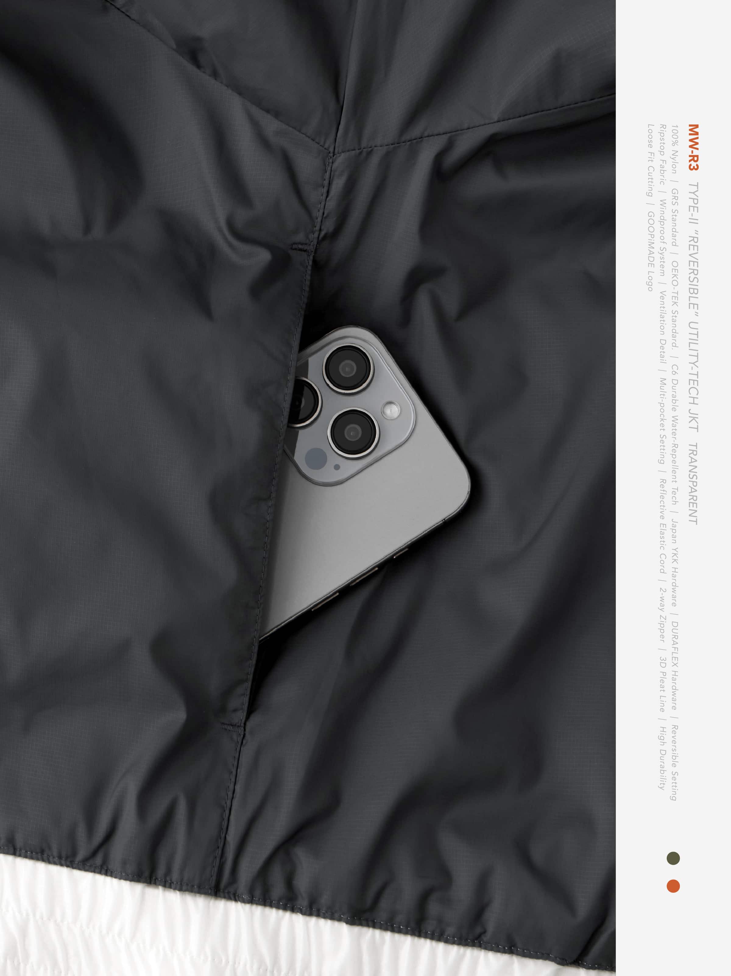 GOOPiMADE x meanswhile “MW-R3” Type-II “REVERSIBLE” Utility-Tech JKT(Transparent) Transparent 1