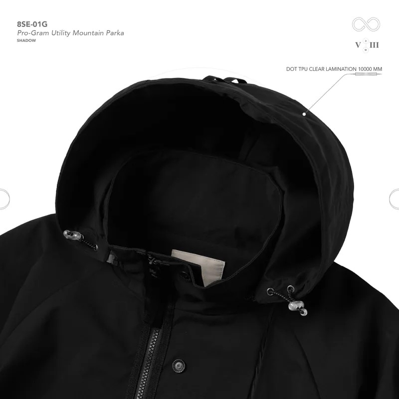 【美品】GOOPiMADE Utility Mountain Parka 8SE-01G” Pro-Gram Utility Mountain Parka - L-Gray