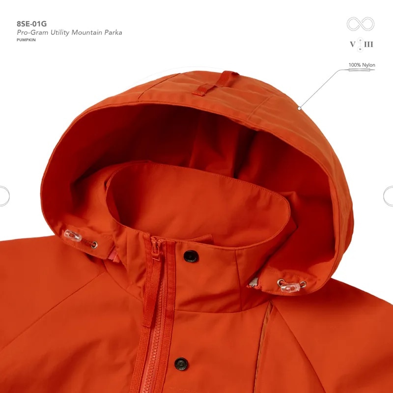 【GOOPiMADE】Pro-Gram Utility Mountain Parka Pumpkin 1